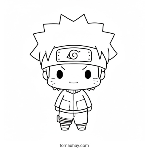 Tranh Tô Màu Naruto Lục Đạo – Naruto Cửu Vĩ Đẹp Ngầu Cho Bé Trai