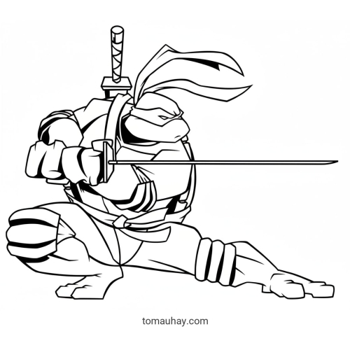 Tô Màu Ninja Rùa – Bộ Tranh Siêu Anh Hùng Vui Nhộn Cho Bé Trai