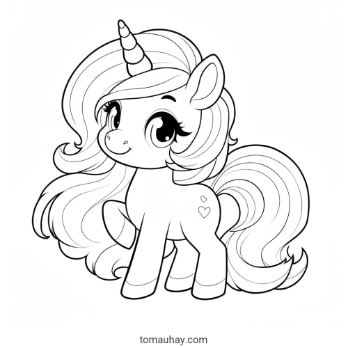 Bộ sưu tập Tô Màu Pony Dễ Thương 2026 Cho Bé Gái tô màu