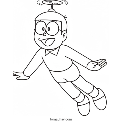 22+ Tranh Tô Màu Nobita 2026 cực dễ Thương cho Bé Tập Tô