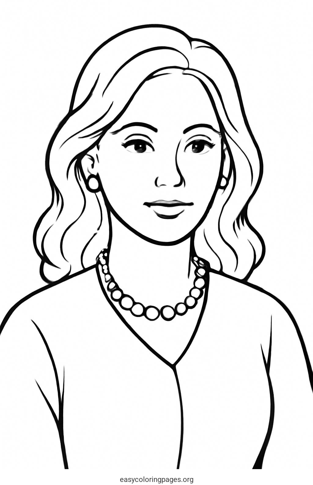 Feet Portrait Classic Coloring Page