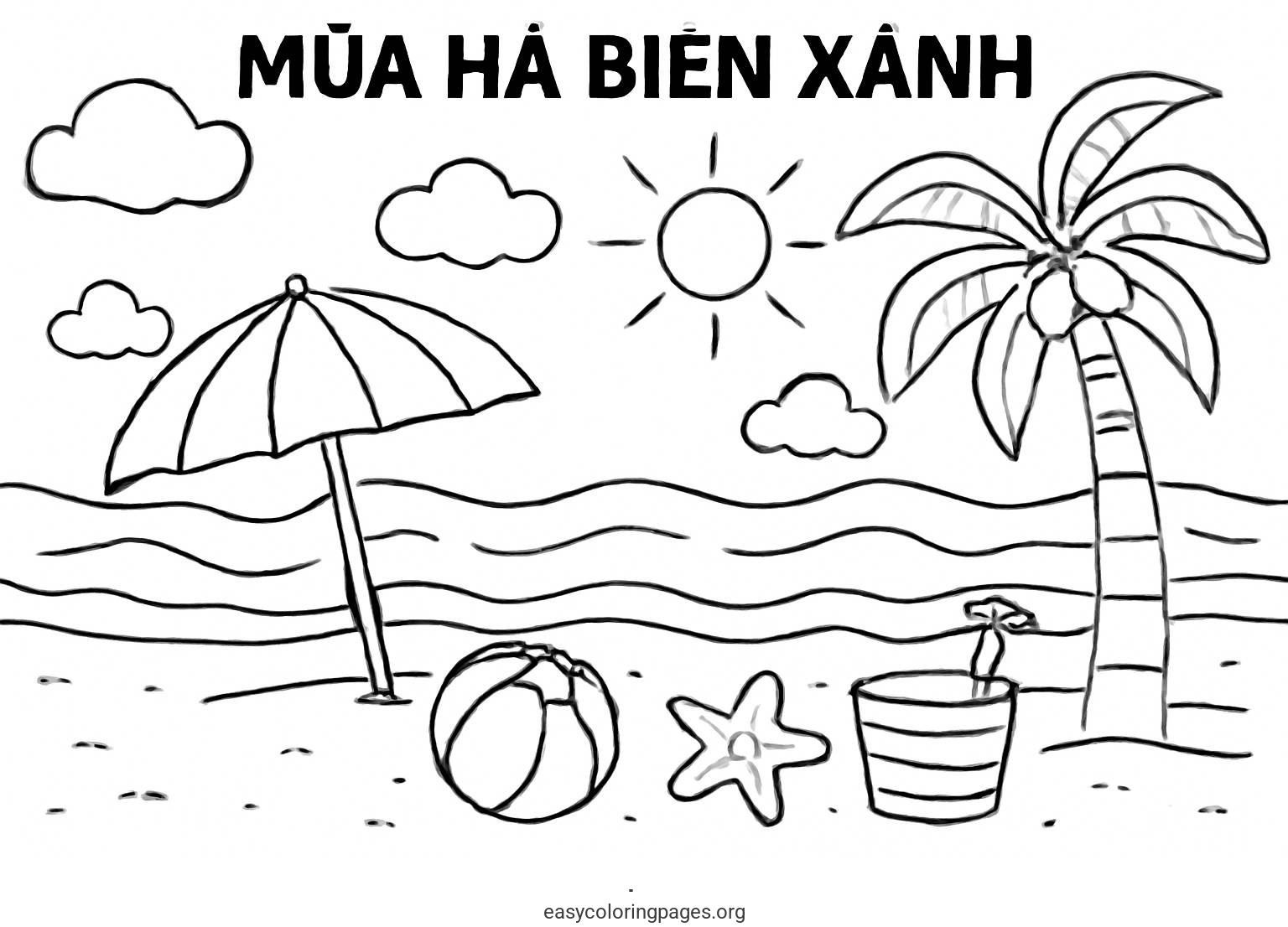 Season Ha Sea Blue Coloring Page