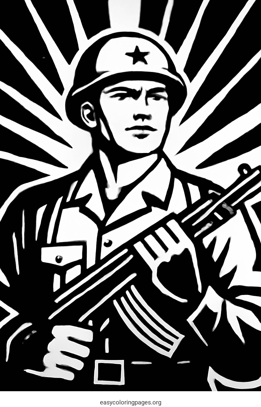 Soldier On Guard Coloring Pages for Kids – Make Every Page Your Own