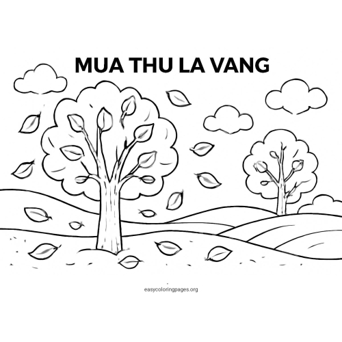 Autumn Leaf Yellow Coloring Page