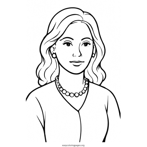 Feet Portrait Classic Coloring Page