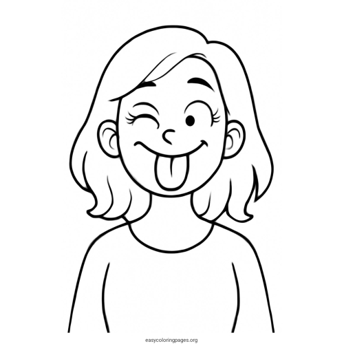 Feet Portrait Playful Coloring Page